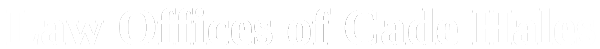 Law Offices of Cade Hales logo white 600 1